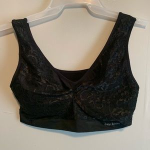 Black lace bra